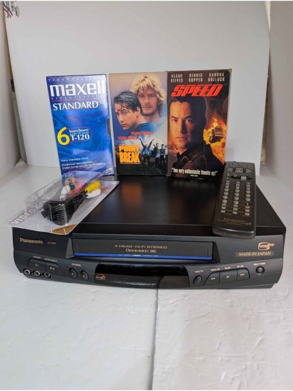 Panasonic - PV-8451 4-Head VCR OMNIVISION- BLUE LINE! w Remote Control